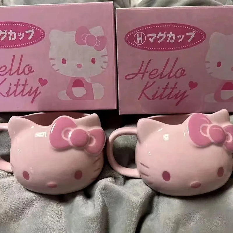 Cartoon Sanrio Kuromi & Hello Kitty Ceramic Mug - Image 5
