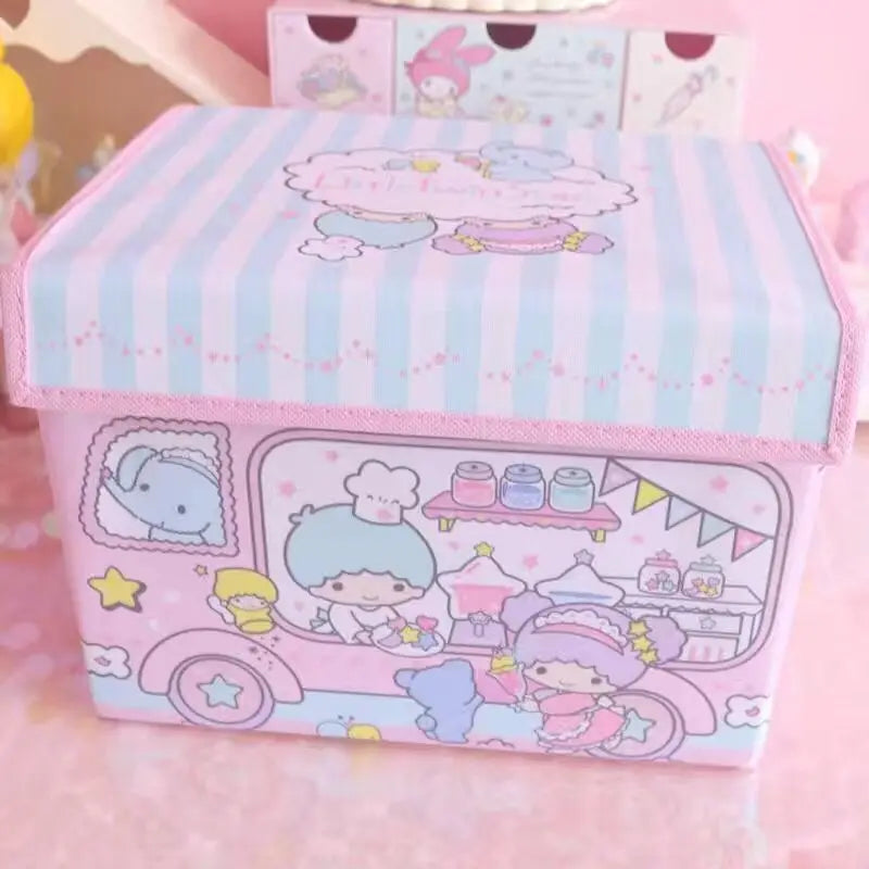 Cute Sanrio Cinnamoroll My Melody Cartoon Desktop Storage Box - Image 21