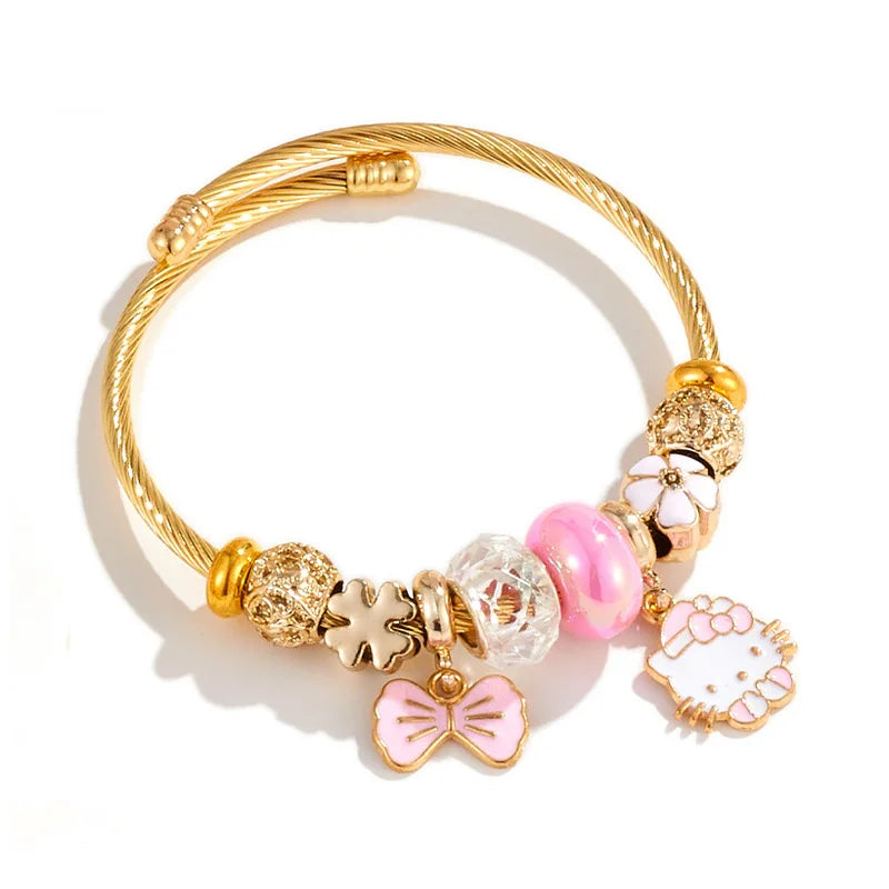 Sanrio Hello Kitty Bowknot Charm Bracelets