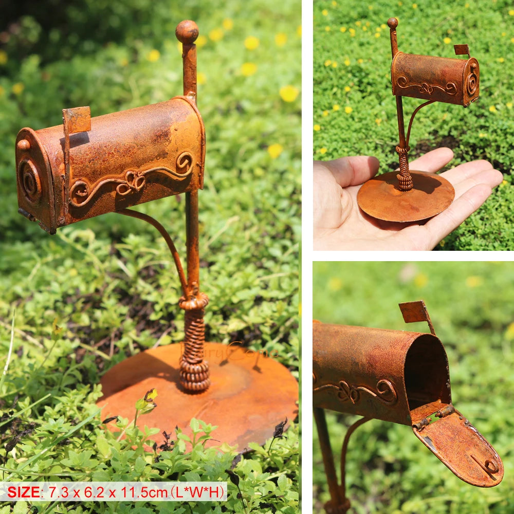 Miniature Fairy Garden Metal Table & Chairs Set - Image 15