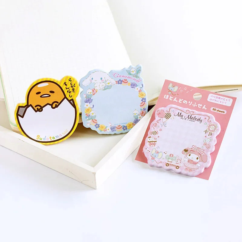 Sanrio Gudetama & Melody Kawaii Paper Sticky Notes - Image 2