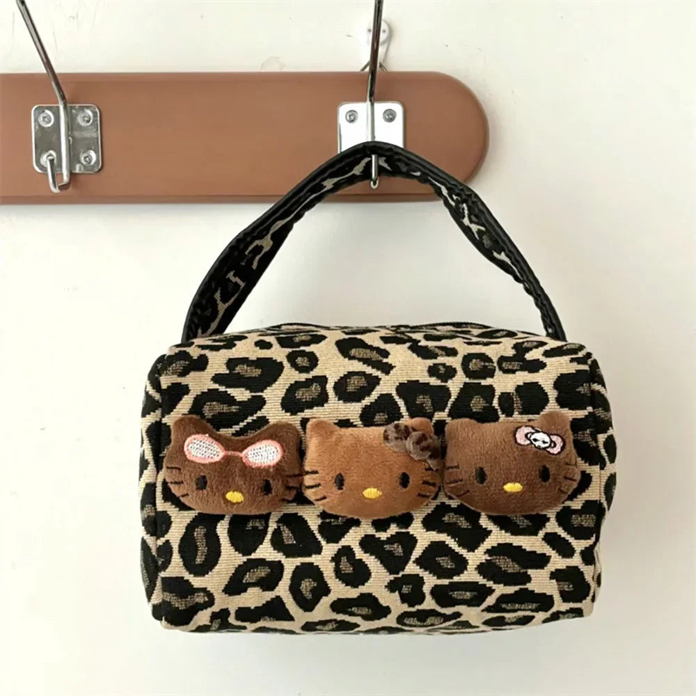 Sanrio Hello Kitty Leopard Cosmetic Bag - Image 6