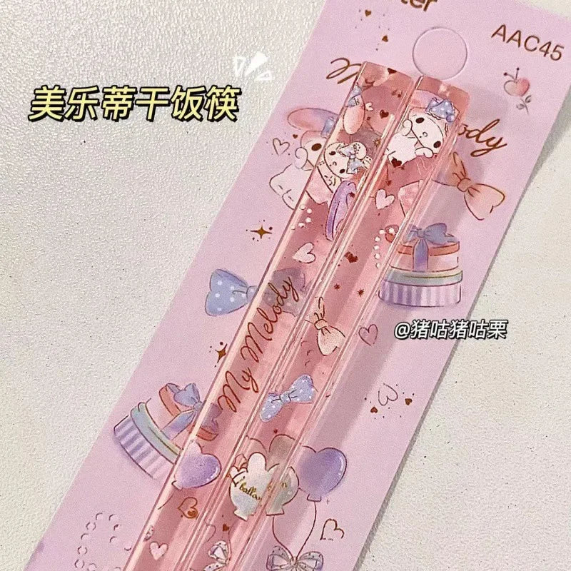 Sanrio My Melody & Cinnamoroll Acrylic Chopsticks Set - Image 7