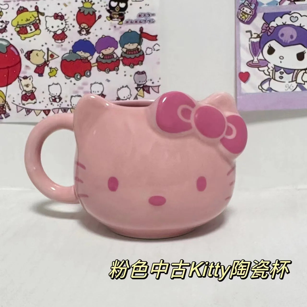 Cartoon Sanrio Kuromi & Hello Kitty Ceramic Mug - Image 8