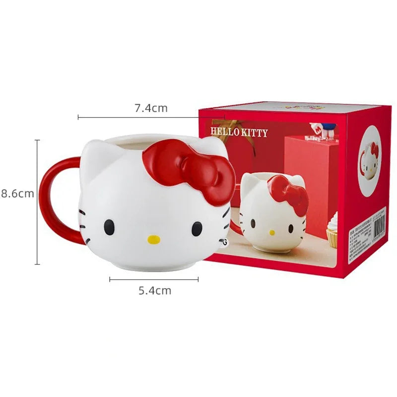 Cartoon Sanrio Kuromi & Hello Kitty Ceramic Mug - Image 12