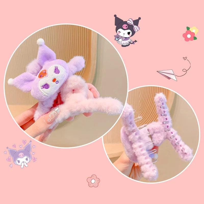 Plush Series Sanrio Kuromi & Cinnamoroll Hair Clip - Image 5