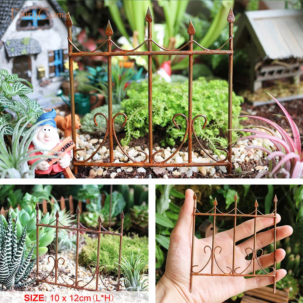 Miniature Fairy Garden Metal Table & Chairs Set - Image 41