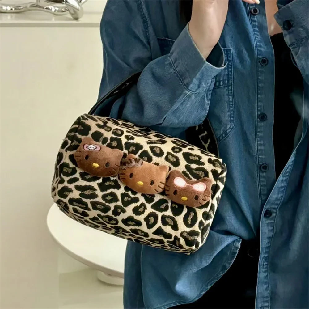 Sanrio Hello Kitty Leopard Cosmetic Bag - Image 4
