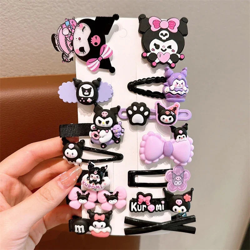 14pcs Sanrio Kuromi Cute Hairclips - Image 9