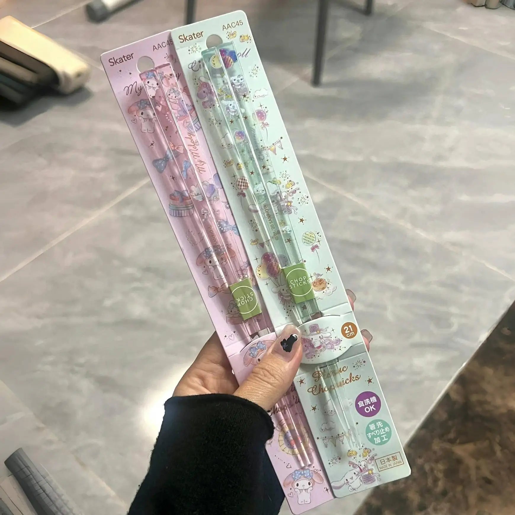 Sanrio My Melody & Cinnamoroll Acrylic Chopsticks Set