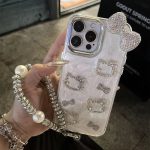 Hello Kitty Anime Diamond Three-Dimensional Chain Phone Case