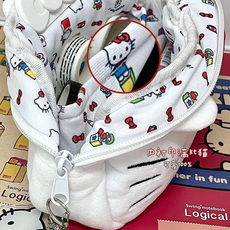 Hello Kitty & Pochacco Plush Pencil Case - Image 3