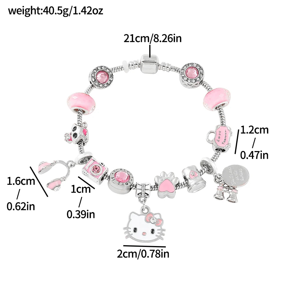 Sanrio Hello Kitty Crystal Beads Bracelet - Image 4
