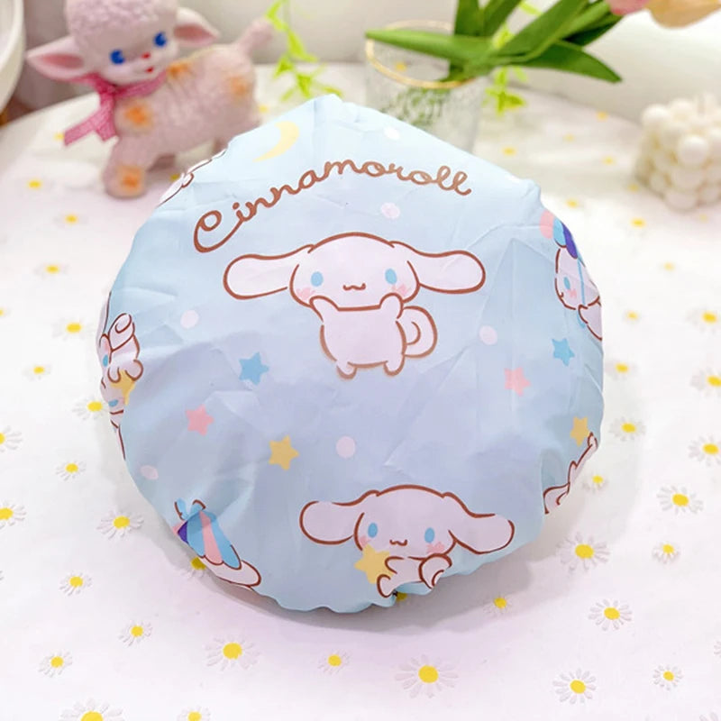 Sanrio Hello Kitty Double-Layer Thickened Large Adult Shower Cap - Image 13