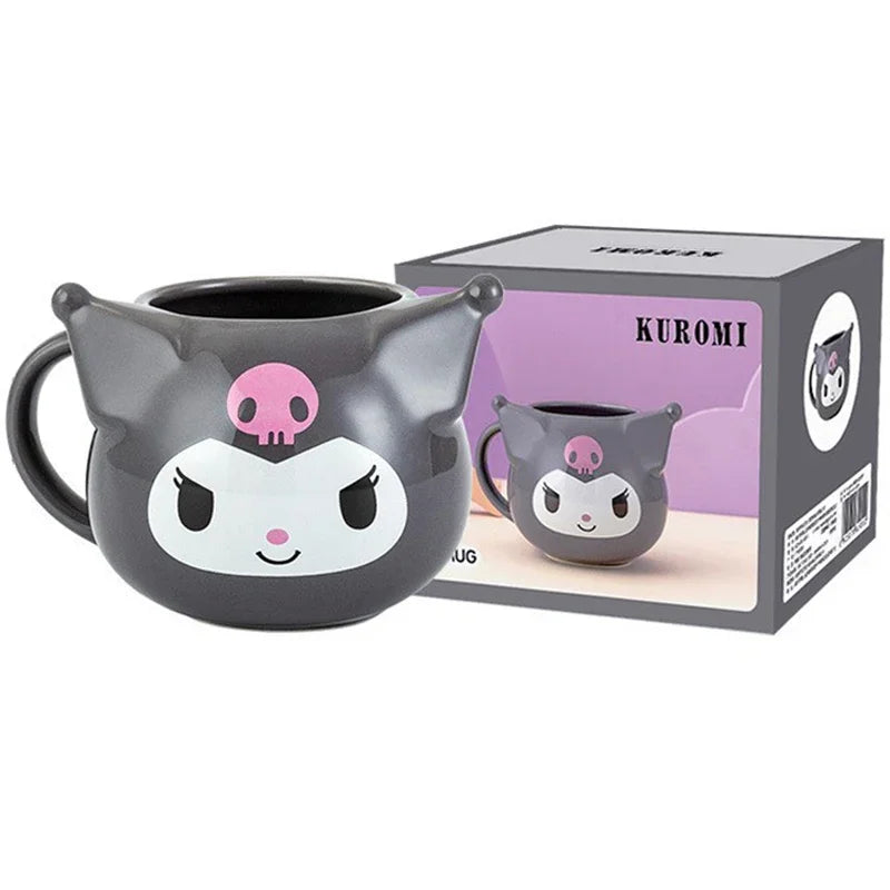 Cartoon Sanrio Kuromi & Hello Kitty Ceramic Mug - Image 6