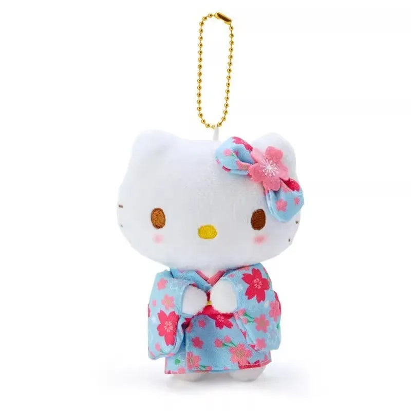Kawaii Sanrio Hello Kitty Sakura Kimono Plush Toy Keychain - Image 7