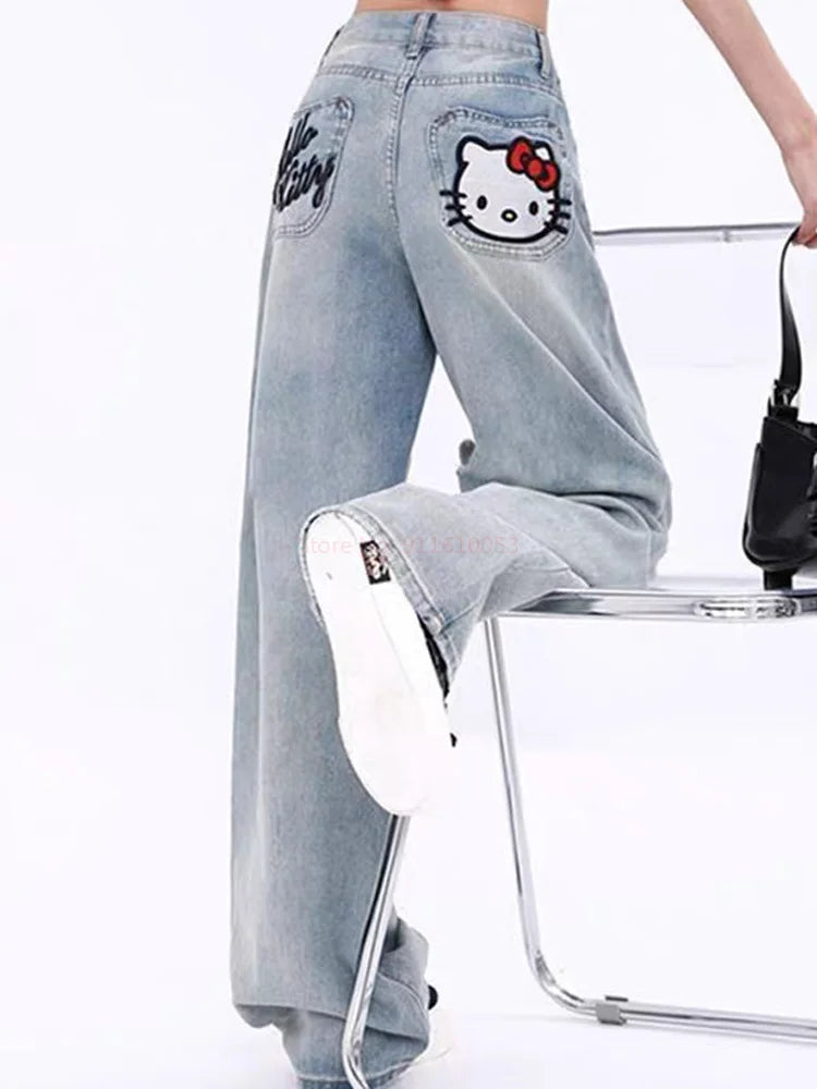 Sanrio Y2K Hello Kitty Jeans - Image 4