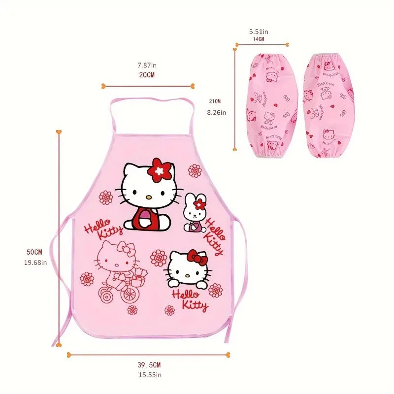 Funny Sanrio Cartoon Hello Kitty Apron Set - Image 4