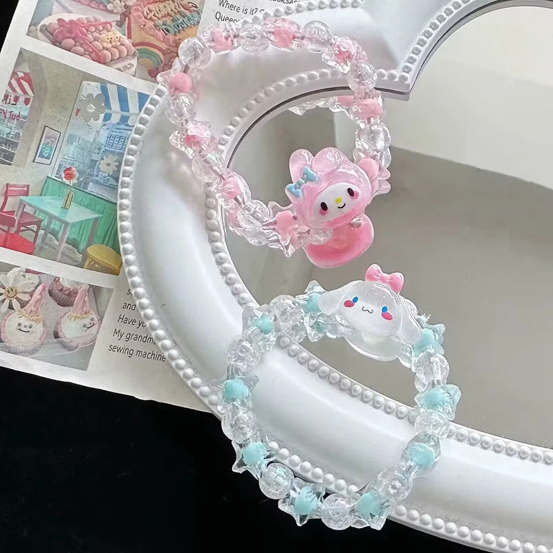 Sanrio Kuromi & Cinnamoroll Crystal Bracelet - Image 4