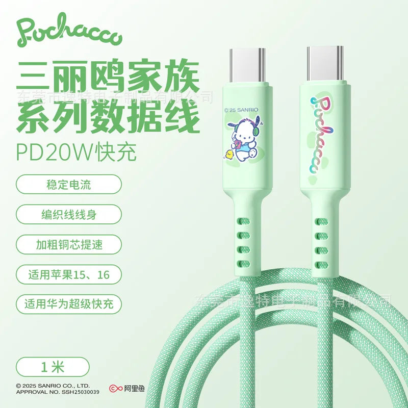 Kawaii Kuromi & Cinnamoroll Cartoon Fast Charging Data Cable - Image 11