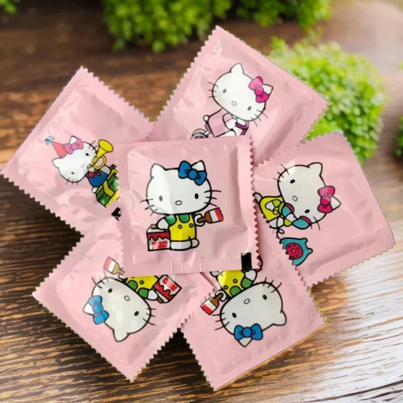 100pcs Sanrio Kawaii Anime Hello Kitty Disposable Gloves - Image 2