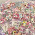 5pcs Hello Kitty & Rilakkuma Die-Cut Sticker Set