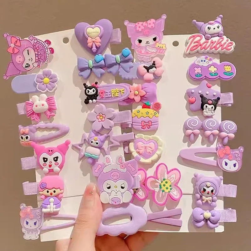 14pcs Sanrio Kuromi Cute Hairclips - Image 3