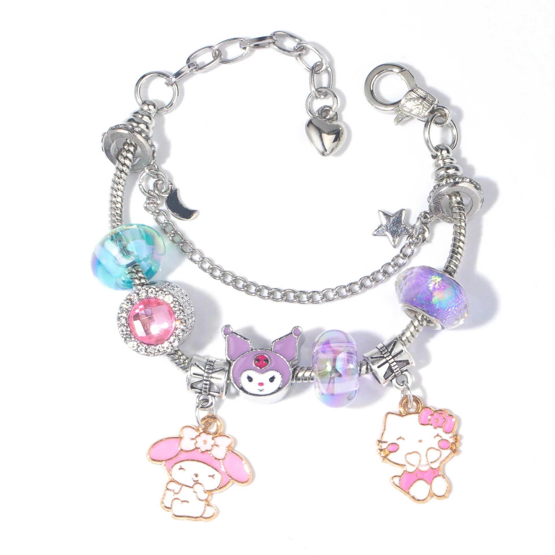 Kuromi & My Melody Handmade Bracelet - Image 5