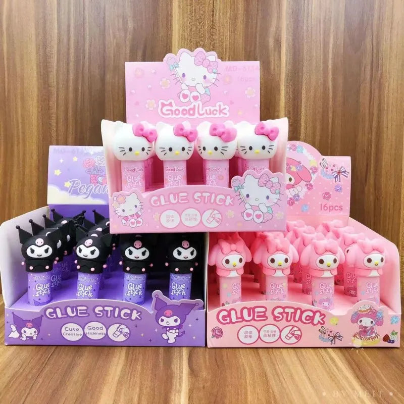 Hello Kitty, My Melody & Kuromi Silicone Cartoon Glue Stick - Image 3