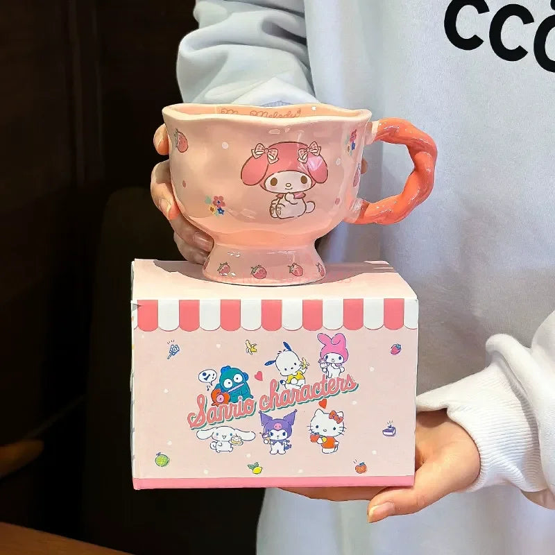 360ml New Sanrio High-Footed Ceramic Mug - Image 5
