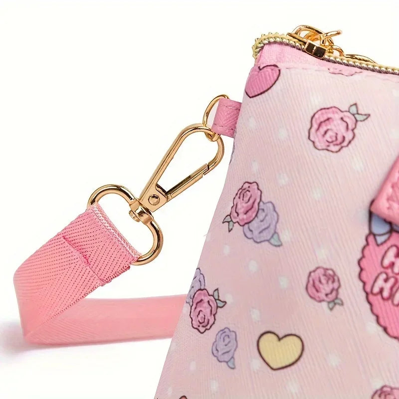 Sanrio Kuromi & Hello Kitty Cartoon Crossbody Bag - Image 4